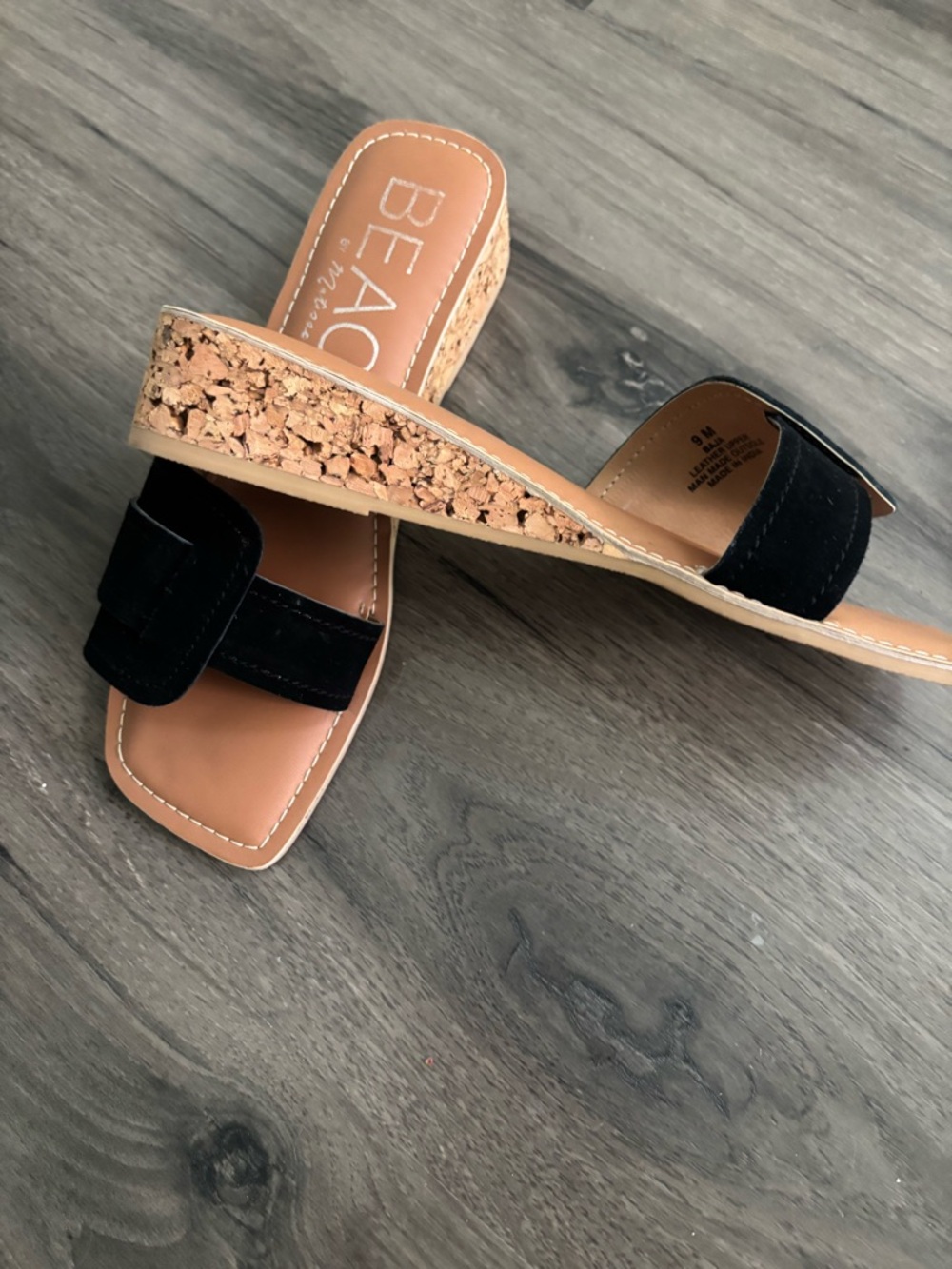 BEACH by Matisse Black Slide Sandals - Picture 2 of 3
